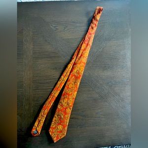 Orange Mens Tie